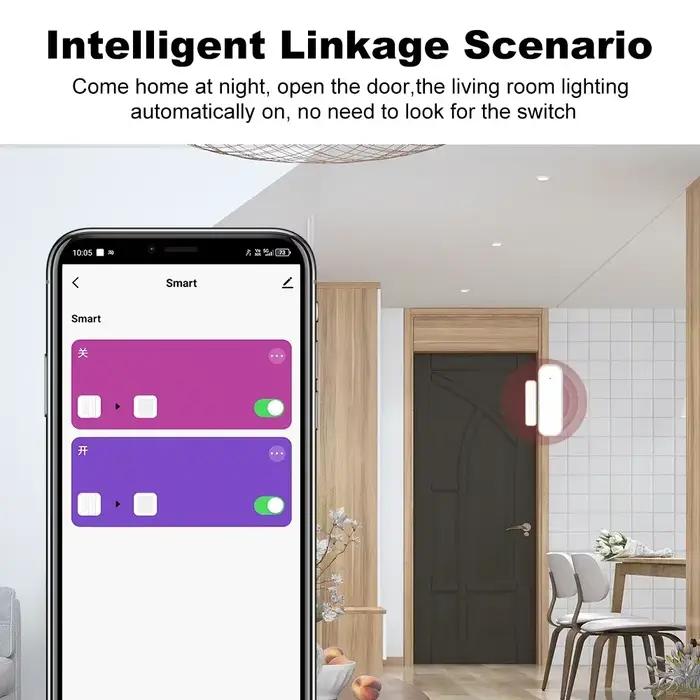 3.0 capteur de porte fenêtre alarme de sécurité à domicile intelligente détecteur de Contact magnétique sans fil