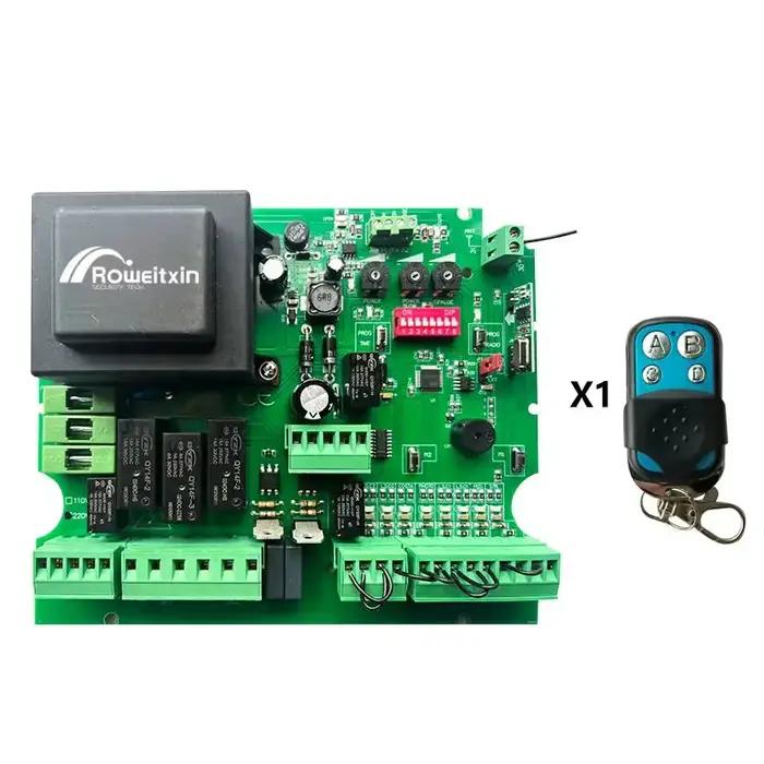 PCB de porte battante/couleur 220v AC 433 Mhz modèle NC pour double moteur