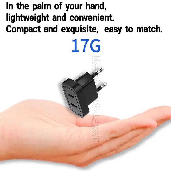 Adaptateur de prise de courant de voyage US vers EU