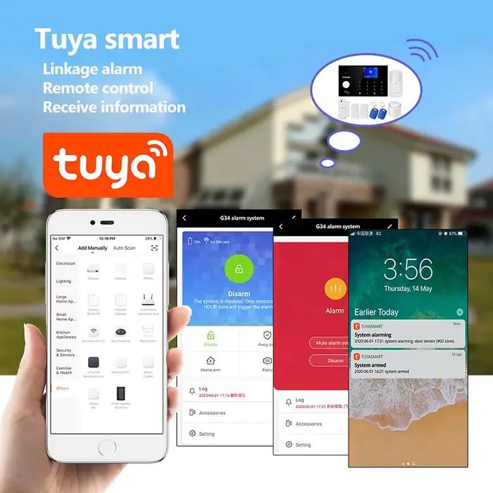 FUERS G34 Tuya WIFI intelligent 4G système d'alarme sans fil