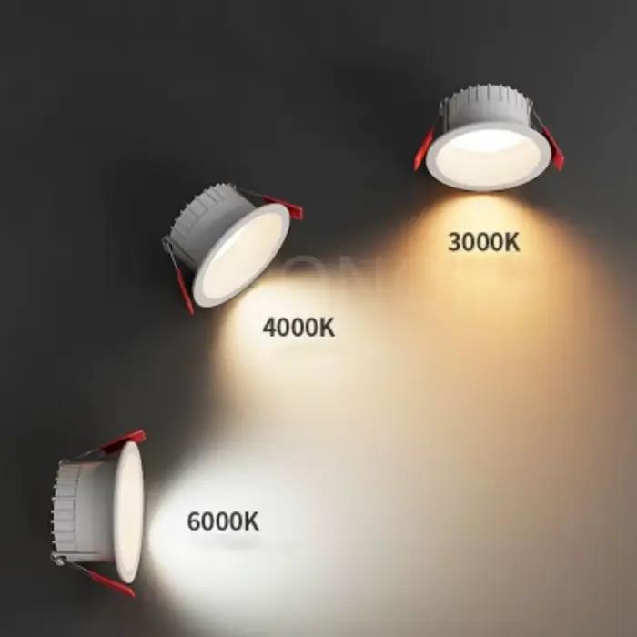 Spot Lumineux Encastrable Rond avec Technologie COB