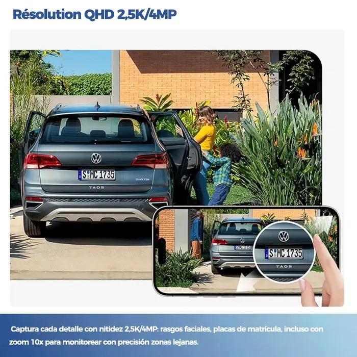 Caméra de surveillance solaire extérieure ALEVIO 2.5K
