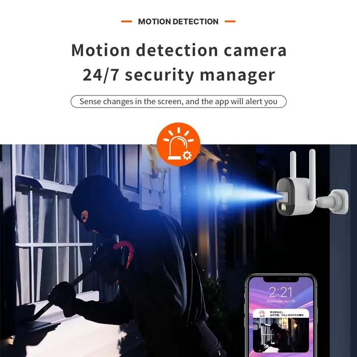 Caméra de sécurité IP extérieure Tuya Wifi PTZ avec zoom 10X