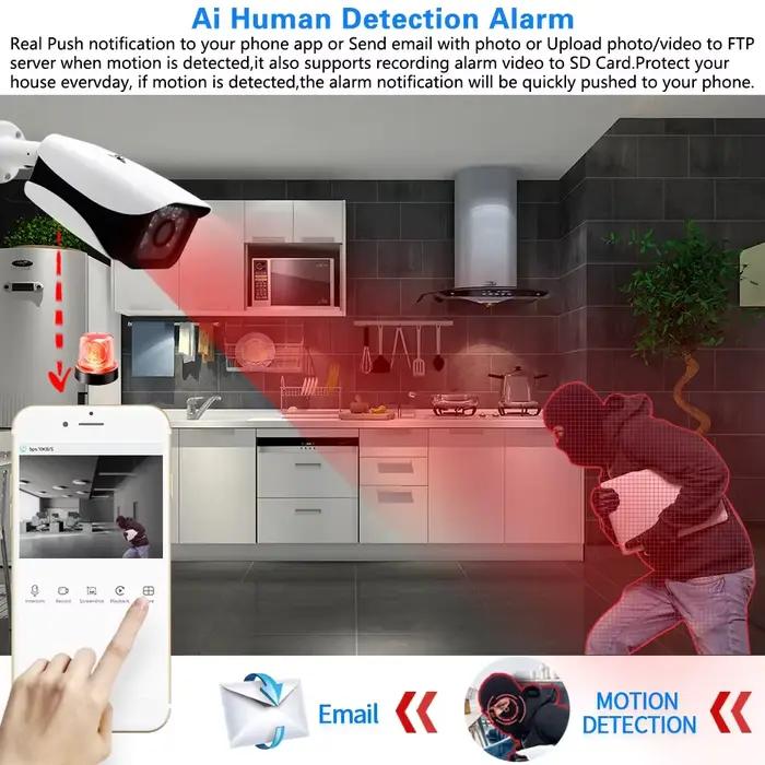 Caméra de vidéosurveillance à Vision nocturne infrarouge 24/7