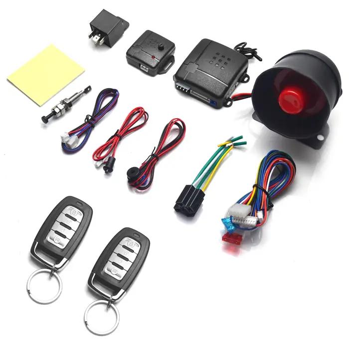 Système d'alarme antivol pour voiture avec contrôle par application Bluetooth via téléphone portable et 2 télécommandes pour verrouillage des portes