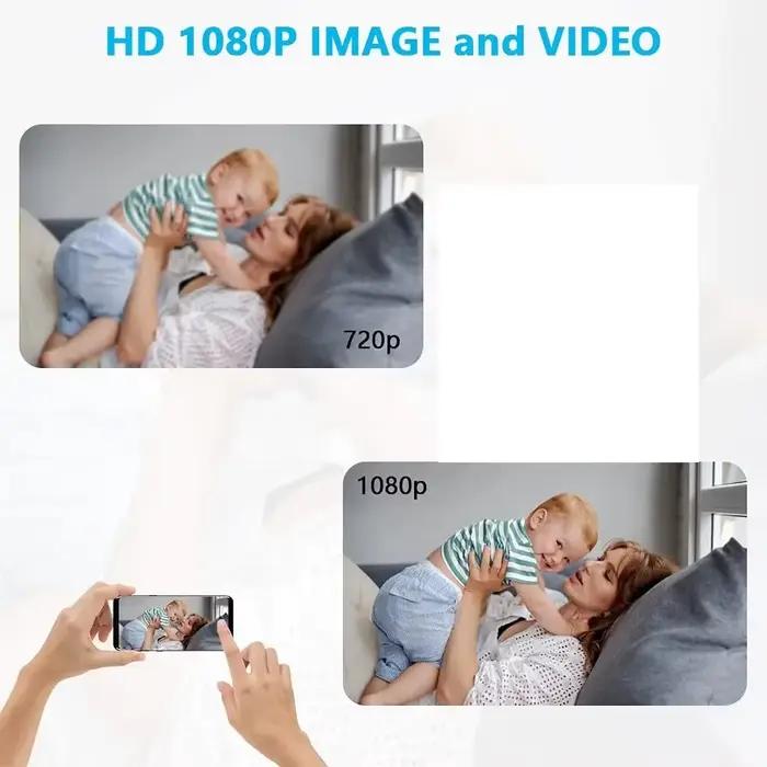 Tuya Mini caméra intelligente Full HD 1080P sans fil 2.4G Wifi