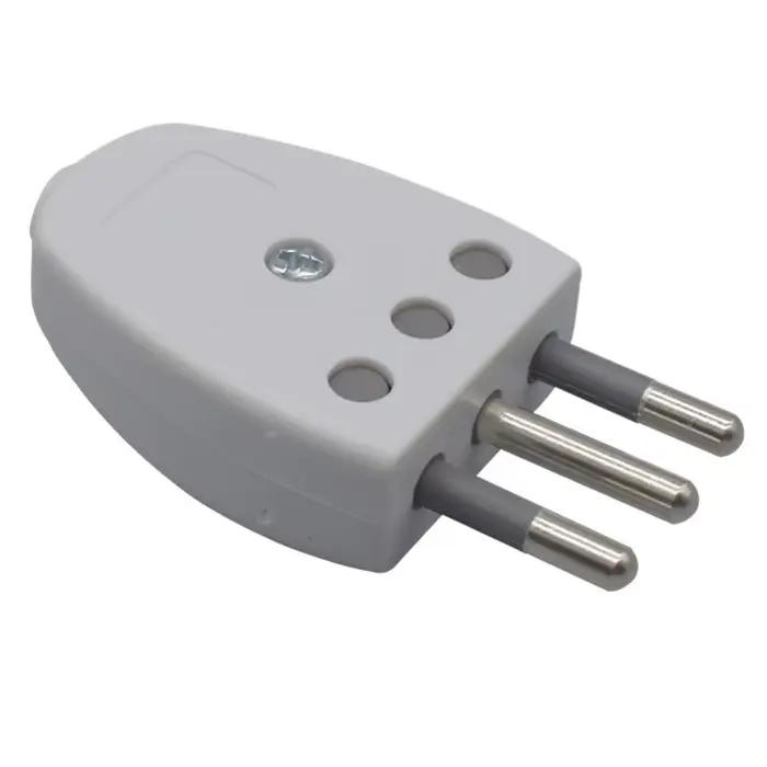 Prise de courant italienne amovible à 90 degrés, connecteur de câble d'alimentation EU Type L 10A, b