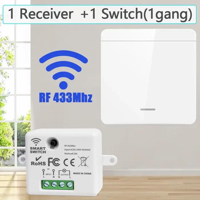 Interrupteur intelligent sans fil 433MHz