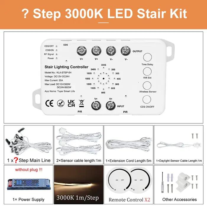 Bande lumineuse LED pour escaliers