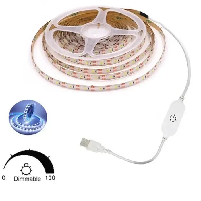 Bande lumineuse LED USB flexible à intensité variable
