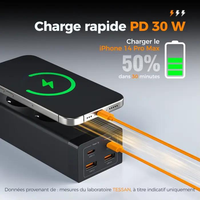 TESSAN 30W GaN multiprise avec 2 prises 2
