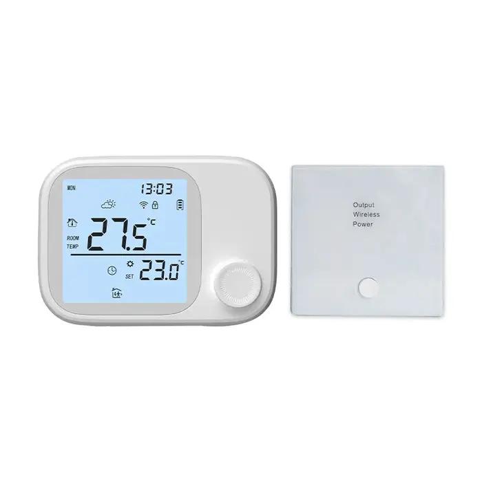 Thermostat intelligent Wi-Fi mural pour chaudière à gaz, contrôle sans fil RF433 un-à-un via télépho