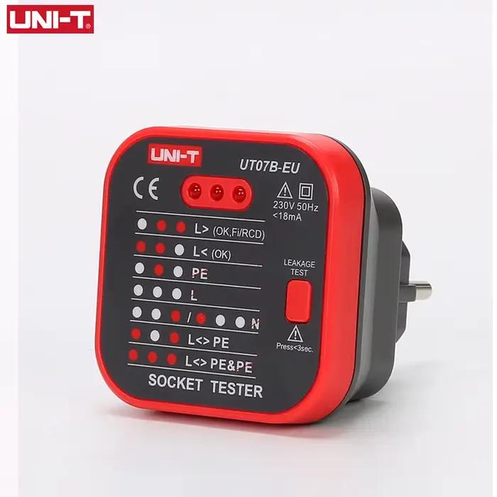 Testeur de prises UNI-T UT07B-EU – Détecteur de polarité et de phase