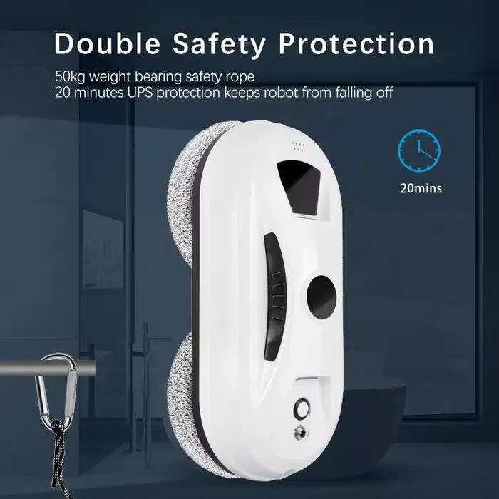 Robot de nettoyage de vitres intelligent avec télécommande pour nettoyage sous vide et lavage automatique pour immeubles de grande hauteur occasionnels et quotidiens