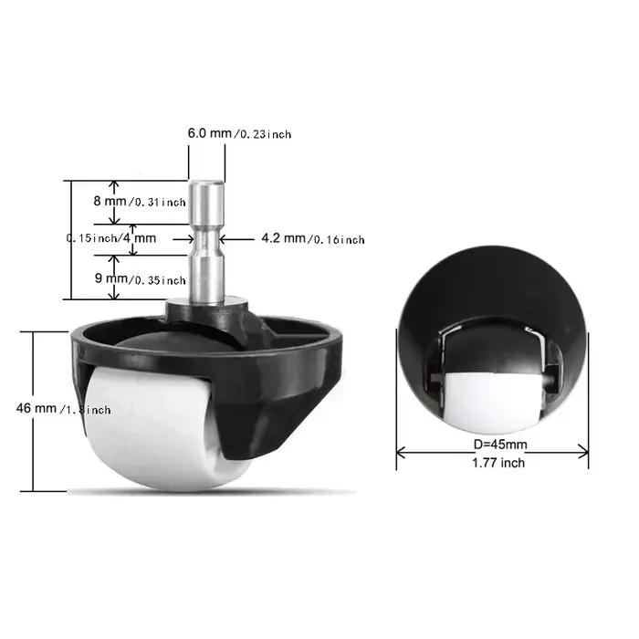 Ensemble de roulettes de roue avant de remplacement pour aspirateur iRobot Roomba, J7, I3, i7 + Plus