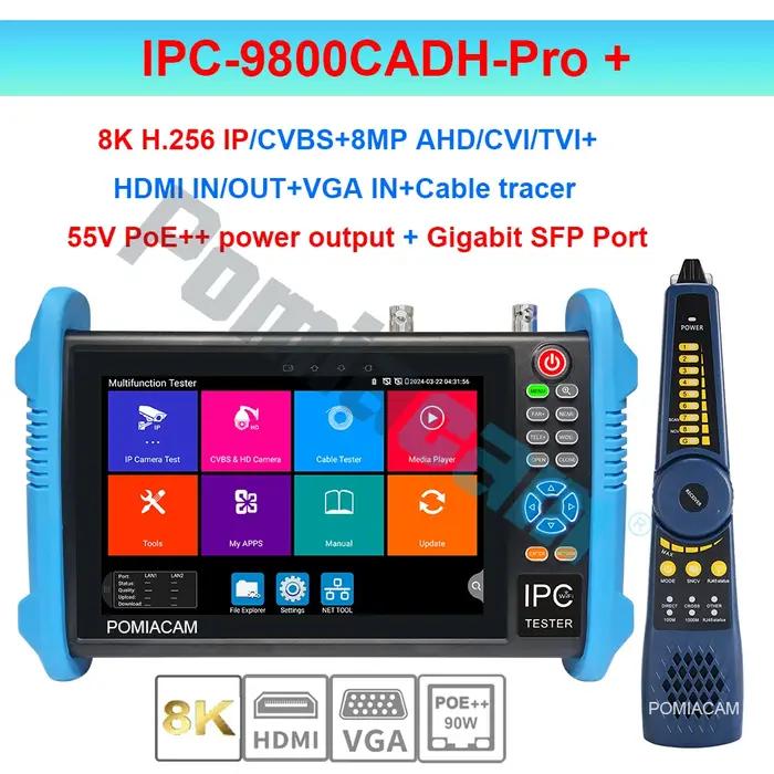 Testeur de caméra IP tactile IPS de 7 pouces