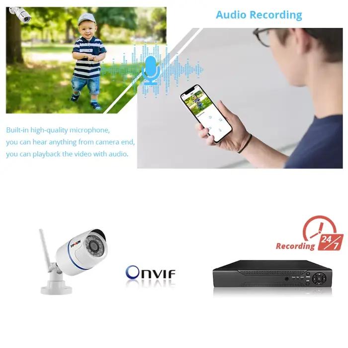 4MP 1080P caméra IP extérieure WiFi