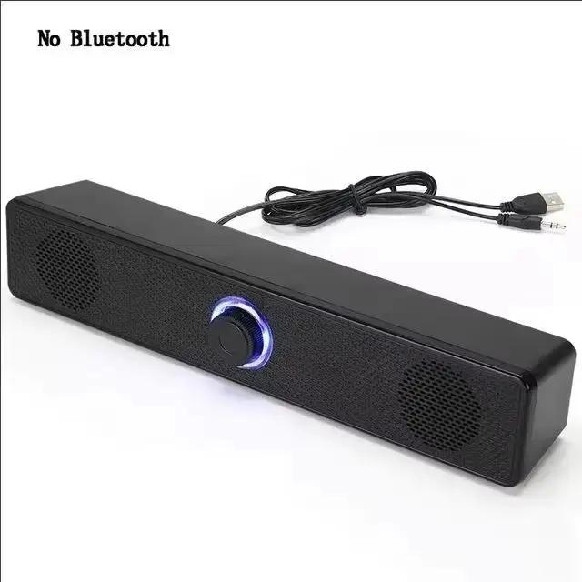 Barre de son pour PC, haut-parleur filaire et Bluetooth