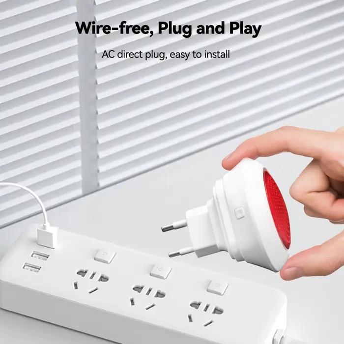 Meian Tuya 100dB sirène alarme sans fil Sirena Alarma liaison contrôle de Protection de sécurité Via l'application Smart Life ZigBee 3.0 passerelle