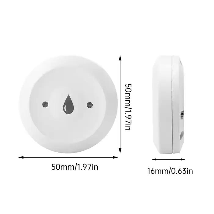 Détecteur de Fuite d'Eau Zigbee Intelligent Compatible Home Assistant Pour Surveillance à Distance Occasions Spéciales Cuisine Salle de Bain