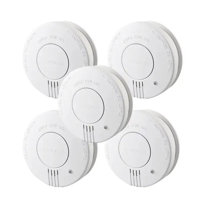 Détecteur de fumée 9V CCEsafety avec alarme sonore et visuelle certifiée CE pour sécurité domestique et professionnelle
