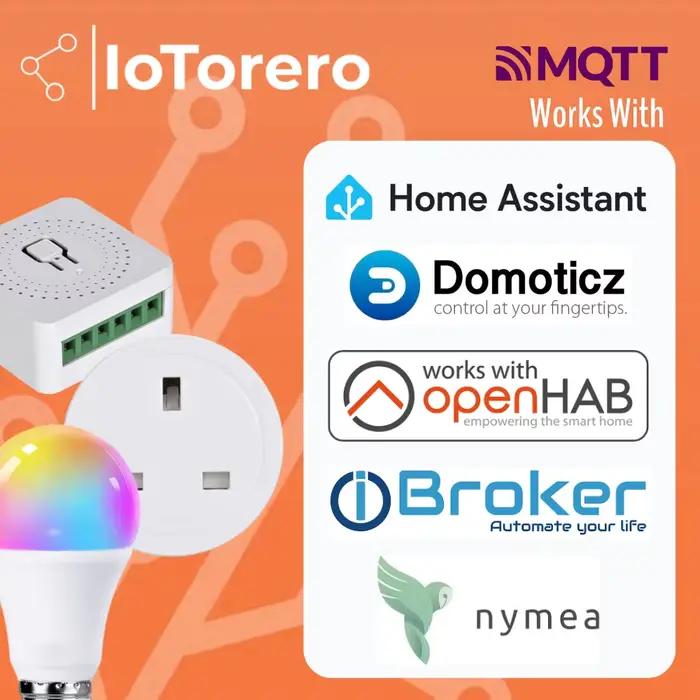 Le contrôleur de bande lumineuse LED IoTorero Tasmota RGB fonctionne avec l'assistant domestique