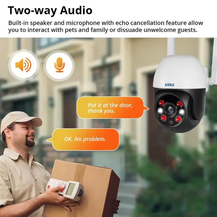 KERUI Tuya WIFI caméra IP HD 3MP 5MP sécurité à domicile sans fil