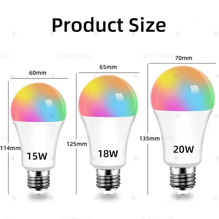 Ampoule intelligente E27 WiFi à intensité variable