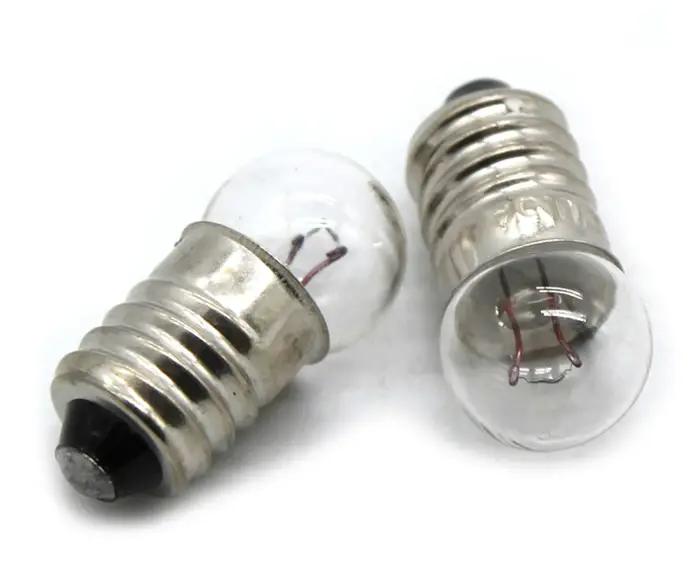 2 pièces 2.5V 3V 3.8V 6V petites ampoules électriques support d'ampoule rond lampe de Base bricolage