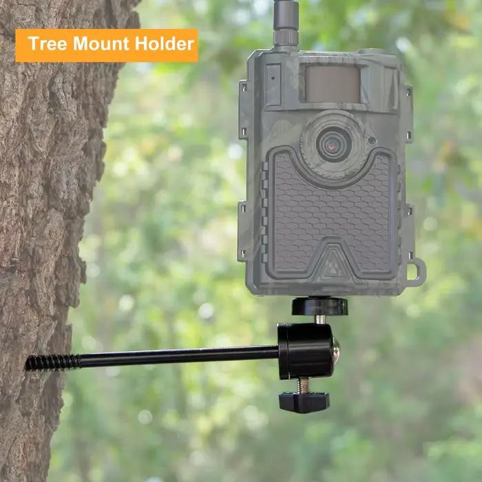 Support d'arbre de caméra portable avec vis de 1/4 pouces pour installation rapide réglable pour caméras chargeurs solaires et vision nocturne sécurité protection surveillanceextérieur
