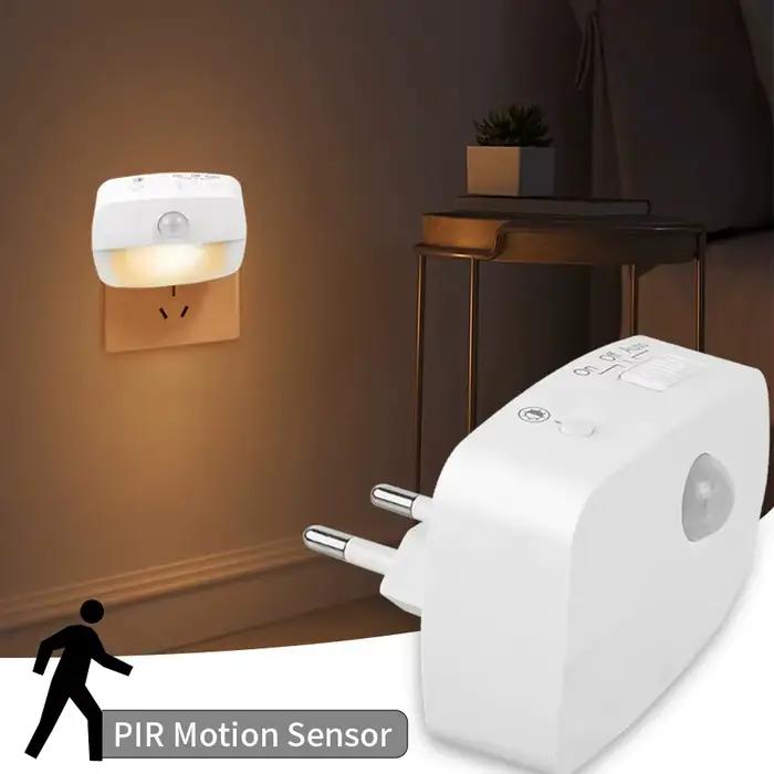 LED veilleuse capteur de mouvement lumière 220V EU Plug In capteur de mouvement intelligent lumière