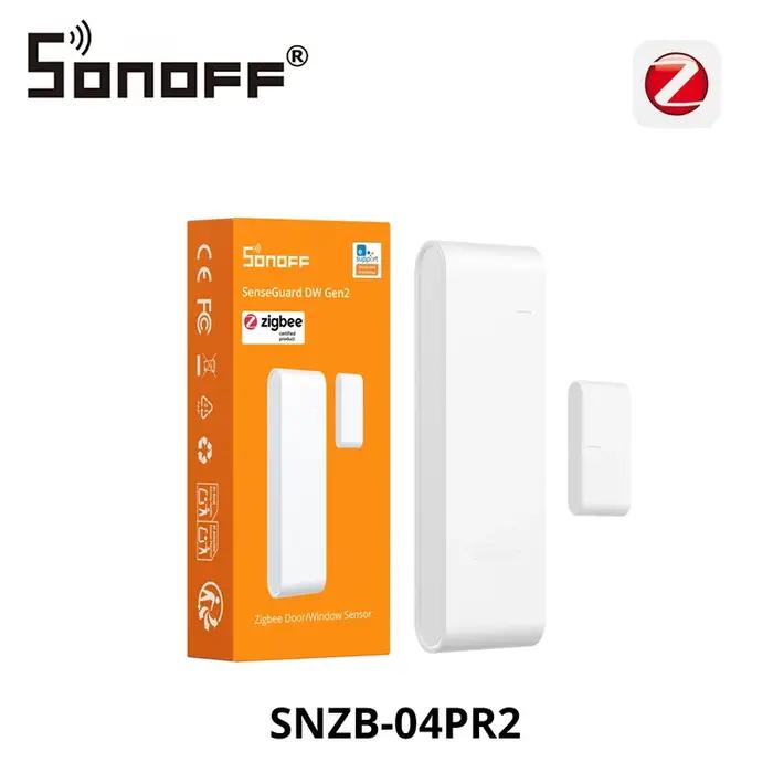 SONOFF SNZB-04PR2 SenseGuard DW Gen2 Capteur de porte/fenêtre Zigbee Sécurité active avec alertes de manipulation Surveillance par application via ZBBridge-P
