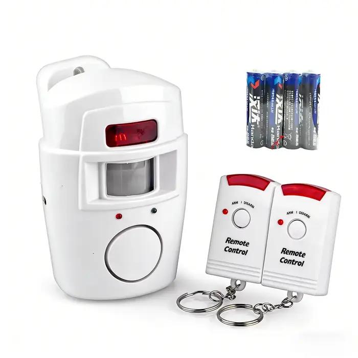 Alarme sans fil à détecteur de mouvement 105 dB pour maison et garage protection sécurité intérieure extérieure avec télécommande