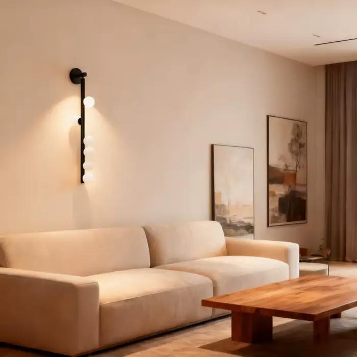 Designer hôtel Clubhouse Villa salon TV mur fond applique murale nordique entrée chambre tête de lit lumière LED