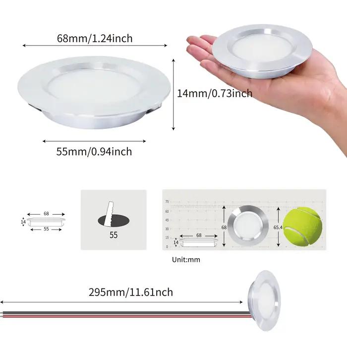 Mini Downlight LED Ultra-mince 3W intégré petit projecteur plafond DC12V cuisine salle de bains miro
