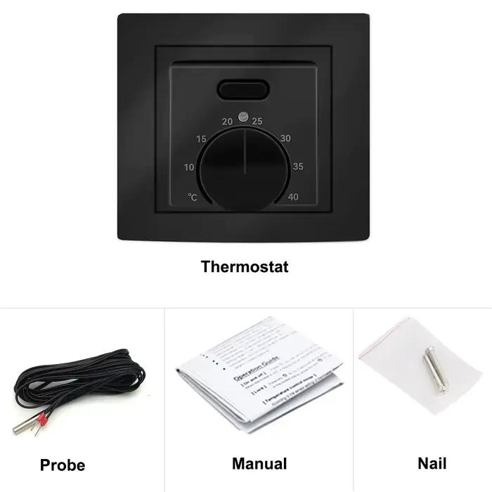 MINCO HEAT Electric MK05 Thermostat d'ambiance 220V 16A régulateur de température pour système de ch