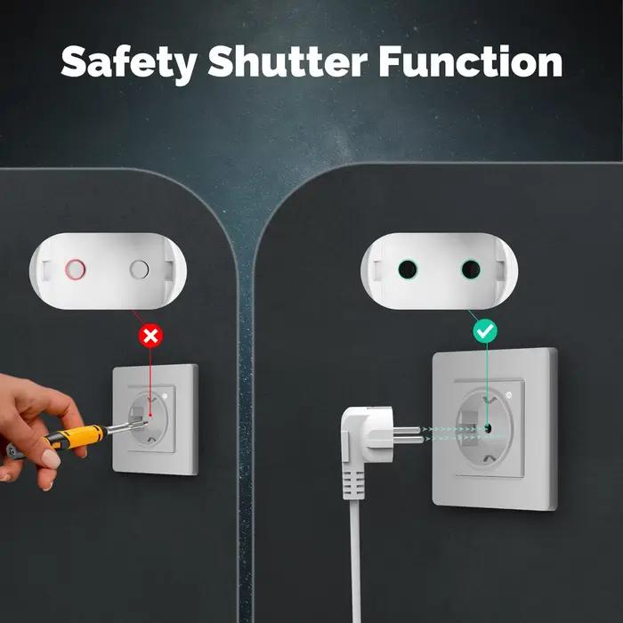 Prise murale intelligente Moes Tuya ZigBee avec contrôle vocal Alexa Google Home surveillance énergie indicateur App télécommande智能家居插头产品描述及特性说明,转换为法语HTML格式,并遵循给定的结构和要求。