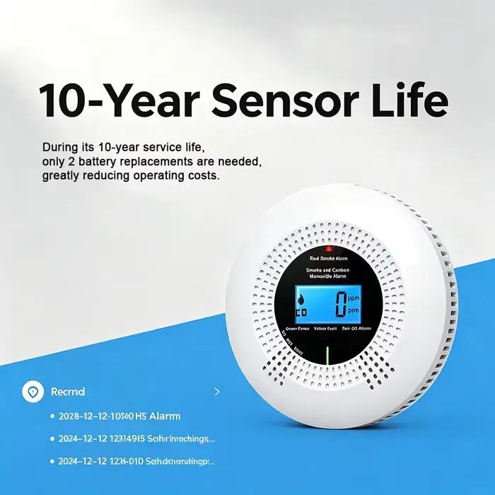 Détecteur de fumée et de CO Wifi Tuya