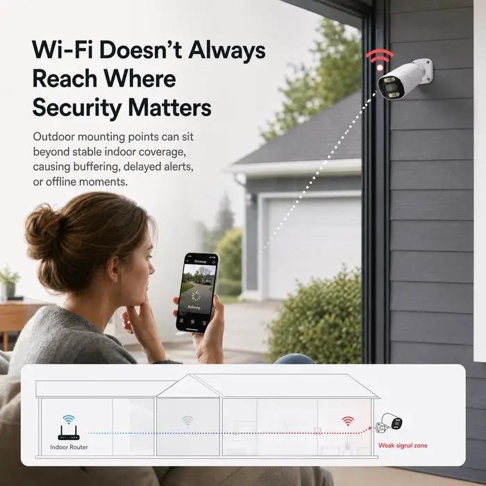 Caméra de surveillance extérieure IP WiFi 4K 8MP 5MP 1080P
