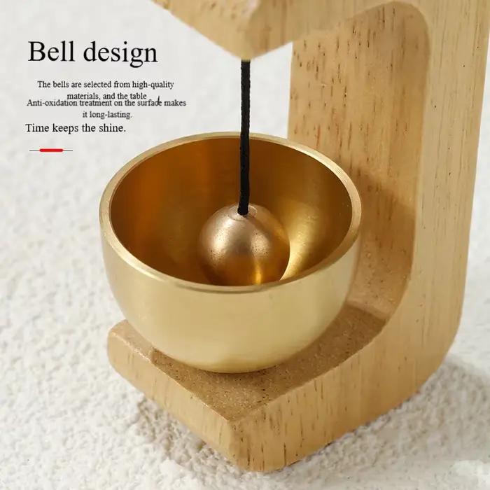 Sonnette en bois, carillon d'entrée à ventouse