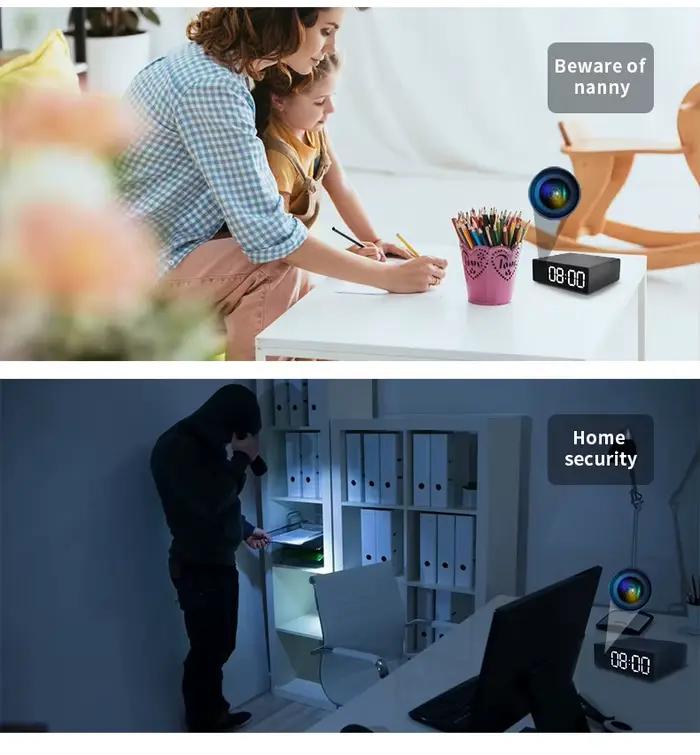 1080P Vision nocturne horloge caméra secrète Invisible