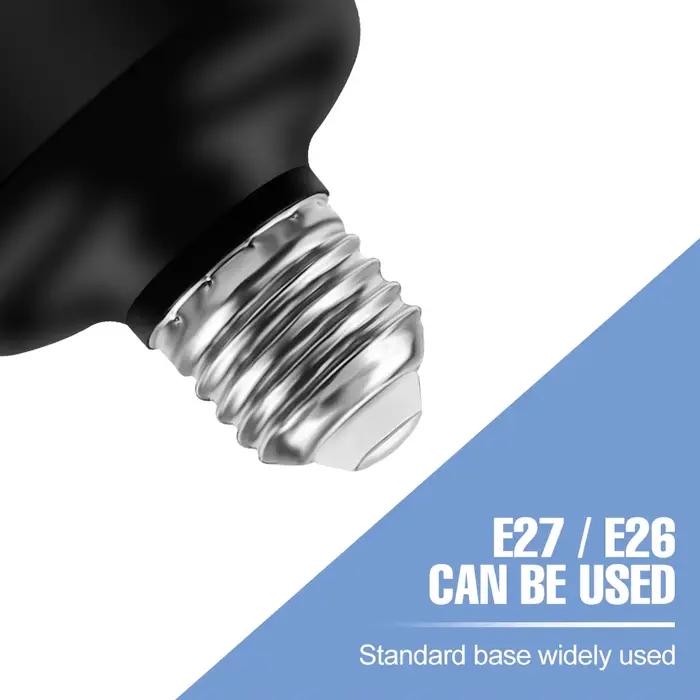 Lampe LED projecteur 220V E27 200W 300W 400W éclairage industriel pliant pour garage entrepôt salle de sport occaions spéciales
