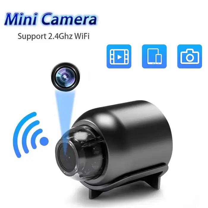 Caméra IP 1080P HD Mini Surveillance Intérieure Vision Nocturne Détecteur de Mouvement Full HD Connectivité Wi-Fi 2.4GHz