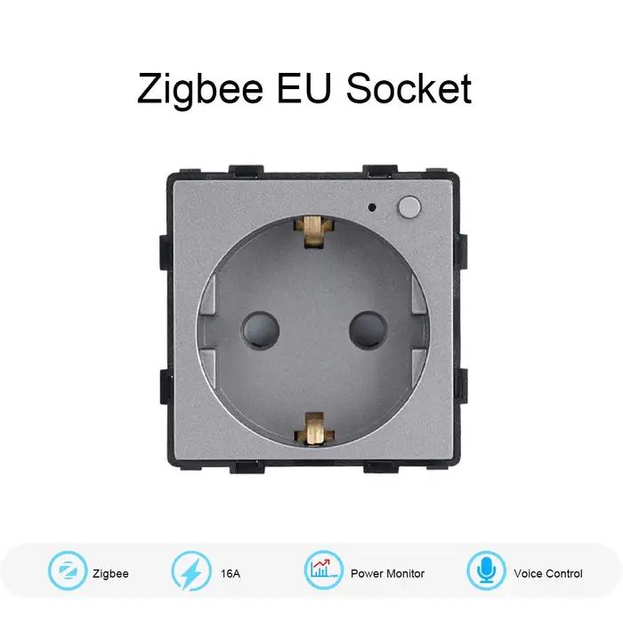 TAWOIA ZigBee prise murale fonction clé partie bricolage moniteur de puissance intelligent prises de compteur Google vie intelligente Tuya Alexa Yandex Alice