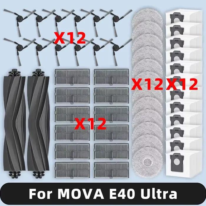 Pièces de rechange compatibles pour ( MOVA E40 Ultra ), accessoires, brosse latérale principale, fil