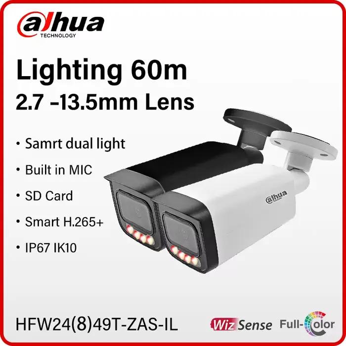 Dahua WizSense 4MP 8MP caméra à objectif zoom motorisé couleur caméra à lumière intelligente avec Mi