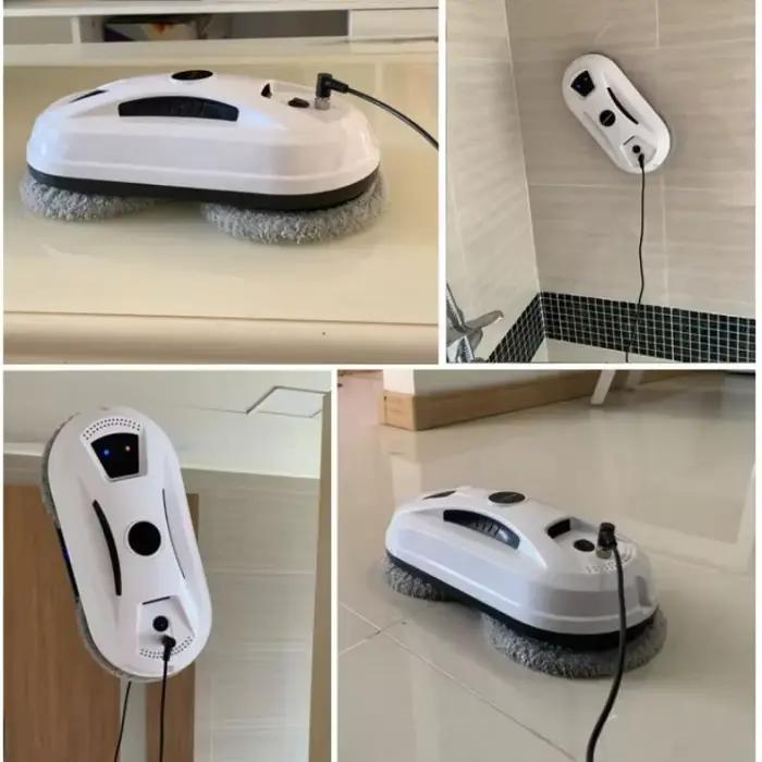 Robot de nettoyage de vitres intelligent avec télécommande pour nettoyage sous vide et lavage automatique pour immeubles de grande hauteur occasionnels et quotidiens