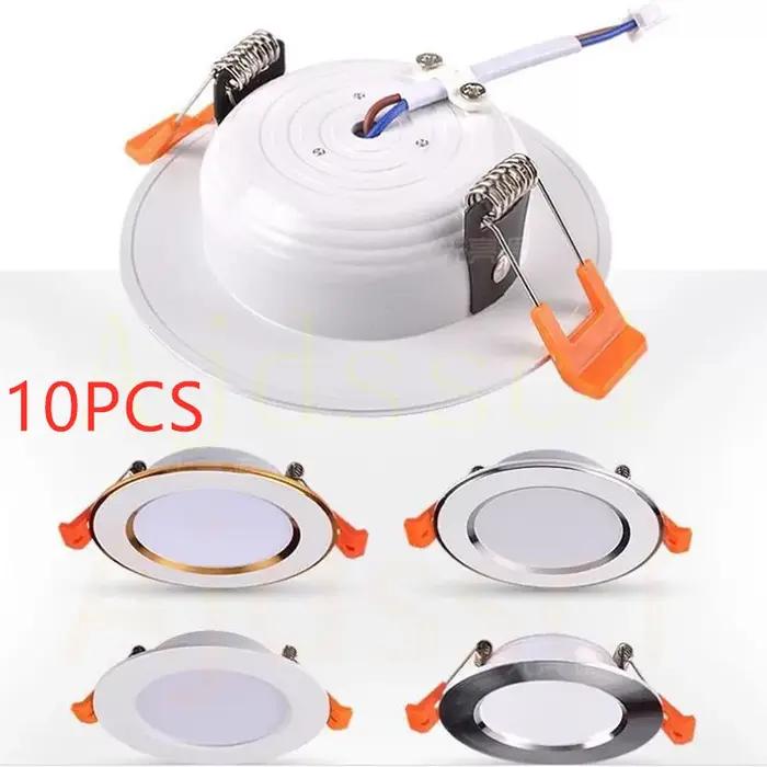 Dimmable 10 pièces LED Downlight 220V 110V 3 couleurs gradation 5W 7W 9W 12W 15W encastré dans LED p