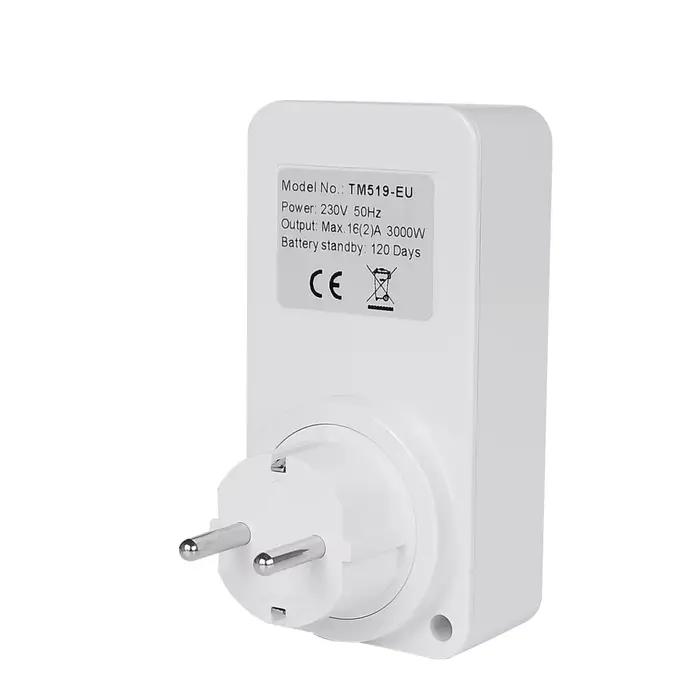 Minuteur programmable numérique LCD multifonctionnel avec écran LCD pour prise EU, UK, BR, US, IL, IT, 20 programmes on/off pour usage domestique et professionnel