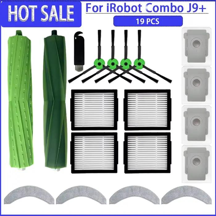 Pièces d'aspirateur pour iRobot Roomba COMBO J7 + / COMBO J9 + / COMBO 10 Max), rouleau principal, b
